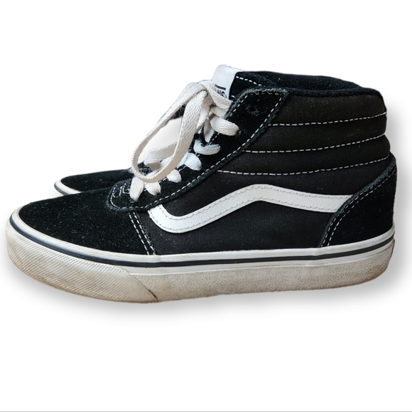 Vans Shoes High Top Old Skool Sneakers Black 2 Youth - Picture 5 of 7